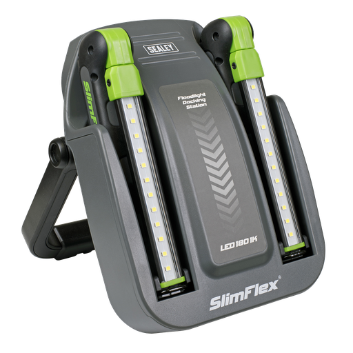 [LED1801K] Sealey Rechargeable Floodlight/Folding Inspection Light Docking 