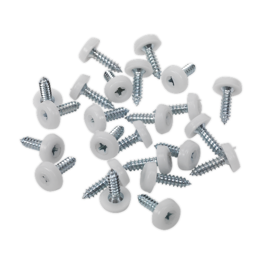 [PTNP1] Sealey Numberplate Screw with Plastic Enclosed Head 4.8 x 18mm, 