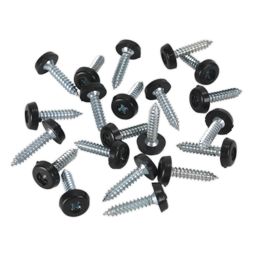 [PTNP7] Sealey Numberplate Screw with Plastic Enclosed Head 4.8 x 24mm, 