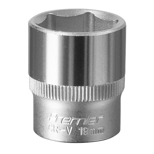 [S3819] Sealey Premier Socket 3/8"Sq Drive 19mm