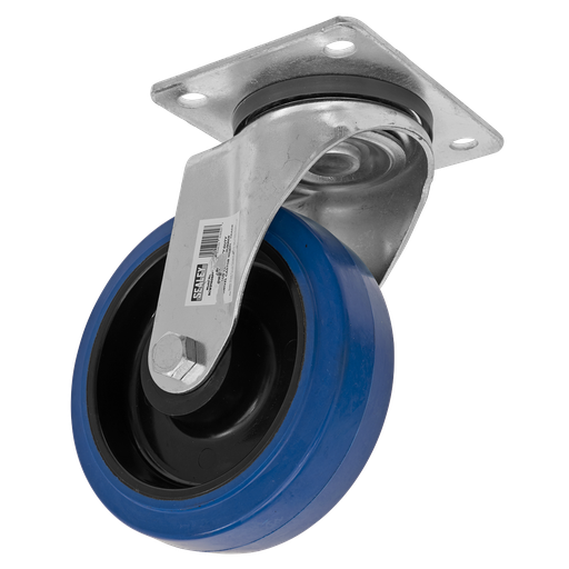[SCW3160SPEM] Sealey 160mm Castor Wheel with Swivel Plate
