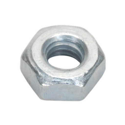 [SN3] Sealey Zinc Plated Steel Nut M3, DIN 934 - Pack of 100