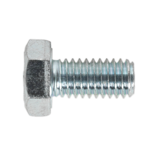 [SS612] Sealey 8.8 Zinc Plated HT Setscrew M6 x 12mm, DIN 933 - Pack of 