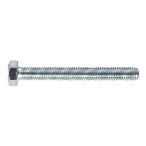 [SS870] Sealey 8.8 Zinc Plated HT Setscrew M8 x 70mm, DIN 933 - Pack of 