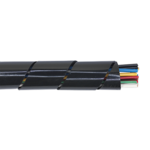 [SWS2244] Sealey Spiral Wrap Cable Sleeving 22-44mm 10m