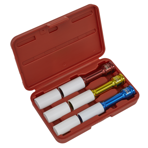[SX031D] Sealey Alloy Wheel Impact Socket Set 1/2"Sq Drive 3pc