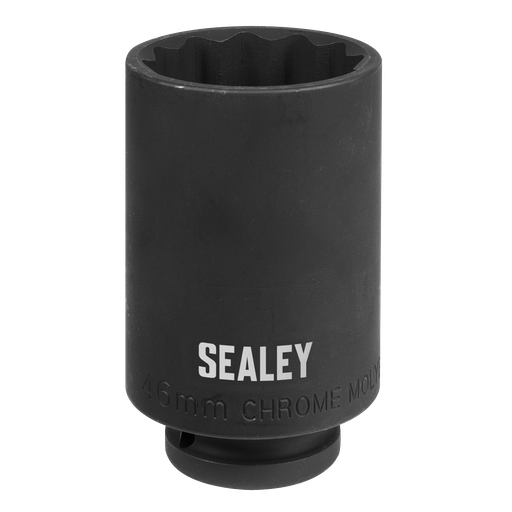 [SX046] Sealey Impact Socket 1/2"Sq Drive 12-Point 46mm