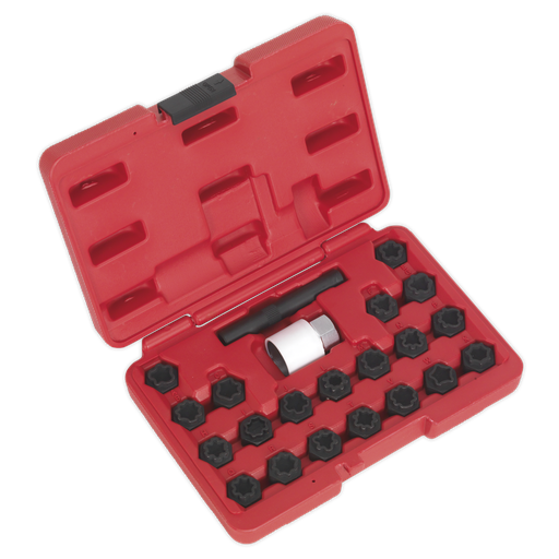 [SX206] Sealey Locking Wheel Nut Key Set for Audi 22pc
