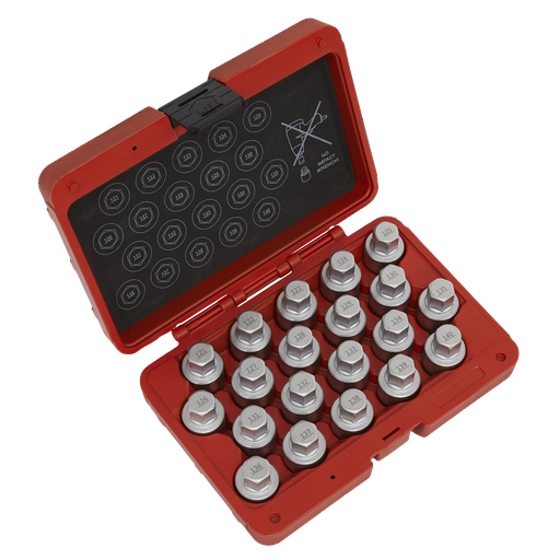 [SX215] Sealey Locking Wheel Nut Key Set for Vauxhall-B 20pc