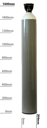 [ADAM0102] Adams Gas Oxygen Gas Bottle, 50L for Heating, Cutting, Brazing, 