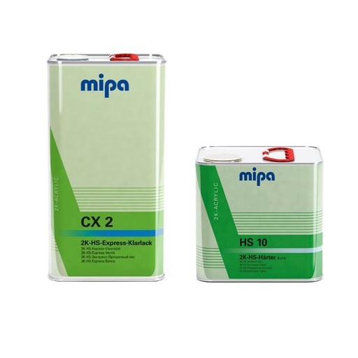 [KIT_CX2_1] Mipa 120 x 2K HS Express Klarlack CX2 (5LT) & 120 x 2K HS10 Fast