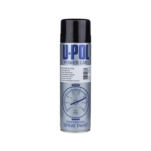 [PCSB/AL] Upol 500ml Powercan Satin Black Topcoat Aerosol (Each)