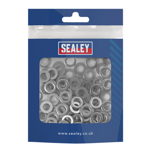 [SSW6] Sealey Flat Washer Stainless Steel M6, DIN 125 - Pack of 100