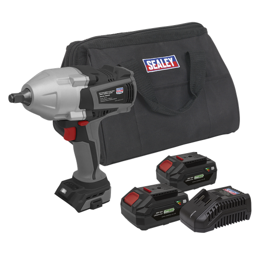 [CP20VXIWKIT1] Sealey Premier SV20 Series Cordless Impact Wrench Kit 20V 4Ah - 